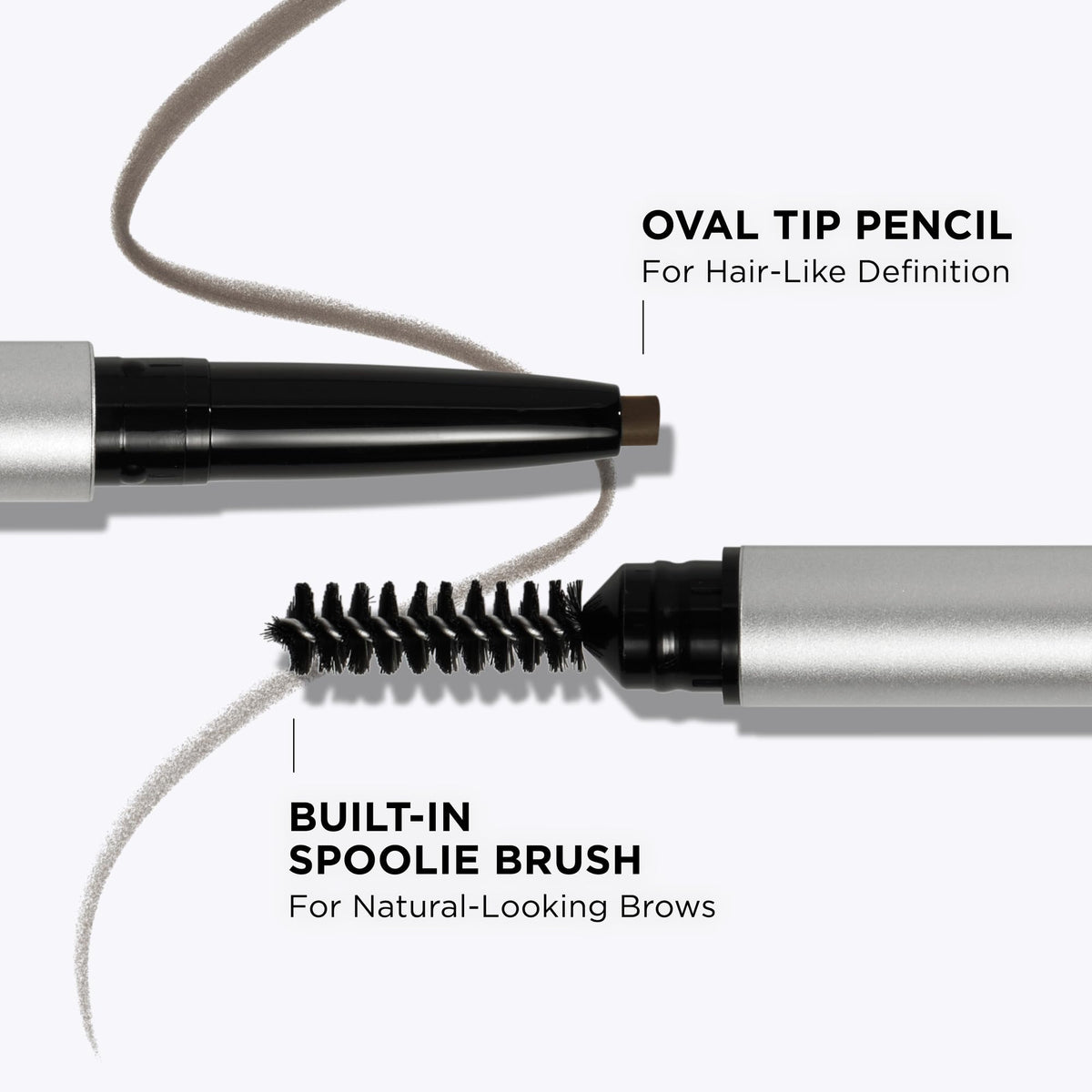 IT Cosmetics before and after brows demonstrating fuller natural look
