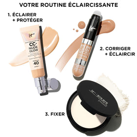 IT Cosmetics product beside a coin to show 0.22 fl. oz travel-friendly size