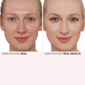IT Cosmetics brush picking up powder, demonstrates easy application and control
