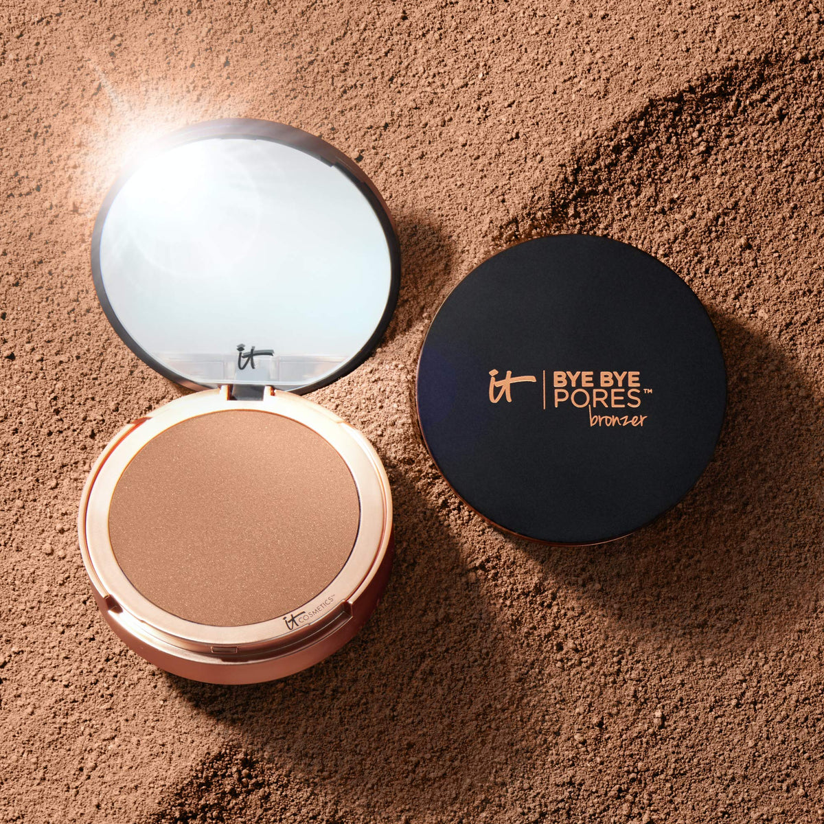 IT Cosmetics bronzer applied in makeup routine providing natural sun-kissed definition benefit