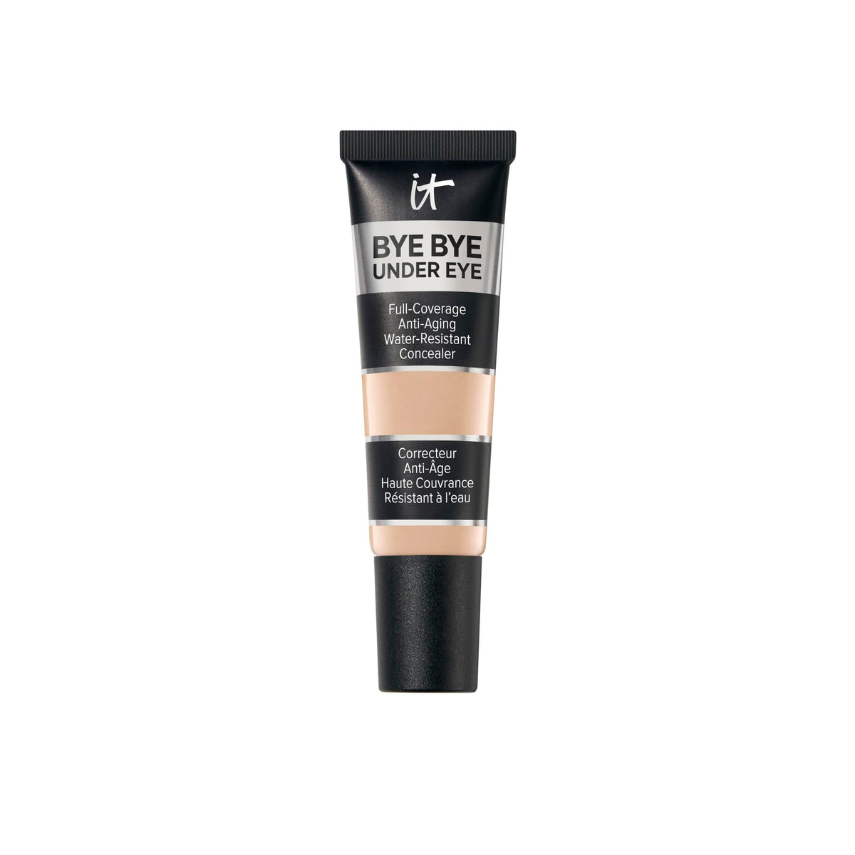 IT Cosmetics front packaging showing product tube and branding, highlighting travel-friendly design