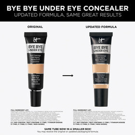 IT Cosmetics ingredient display highlighting peptides and hyaluronic acid