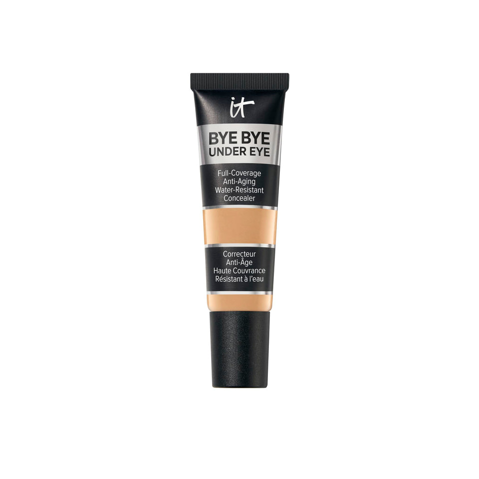 IT Cosmetics front packaging showing Medium Tan shade and coverage benefit