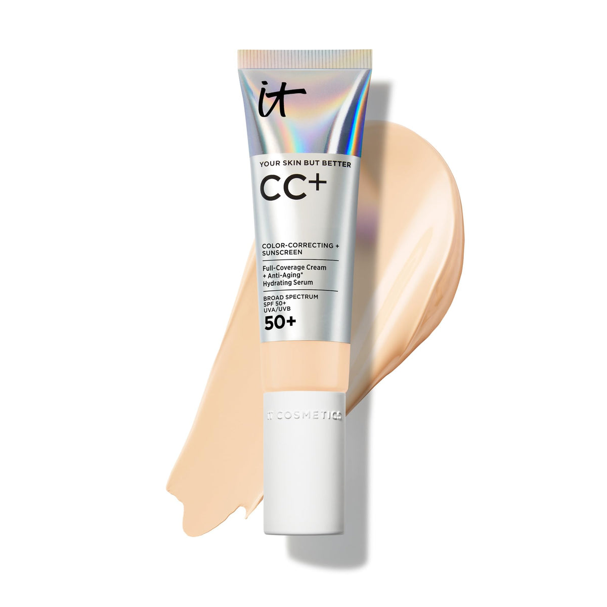 IT Cosmetics front packaging showing the Fair shade and product name for clear identification
