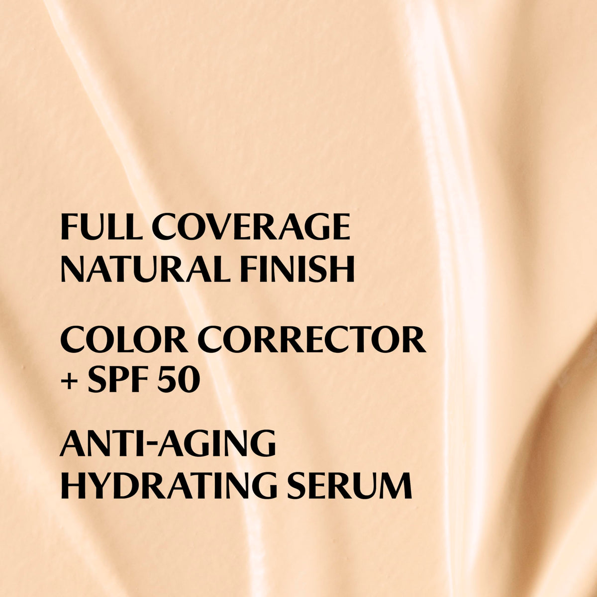 IT Cosmetics texture swirled on a white surface showing hydrating cream consistency
