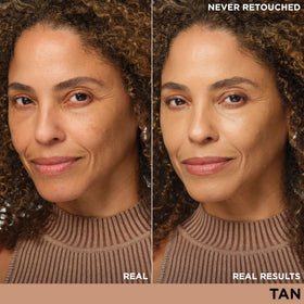 IT Cosmetics Tan CC+ Cream pump dispenser demonstrating easy, controlled application