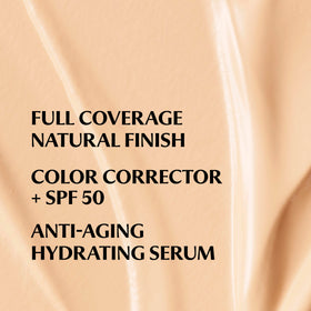 IT Cosmetics cream swatch showing lightweight texture and blendability
