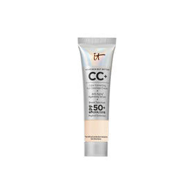 IT Cosmetics travel tube front view showing compact, travel-friendly design benefit