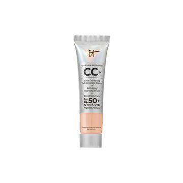IT Cosmetics front packaging of travel CC+ cream shows product and shade