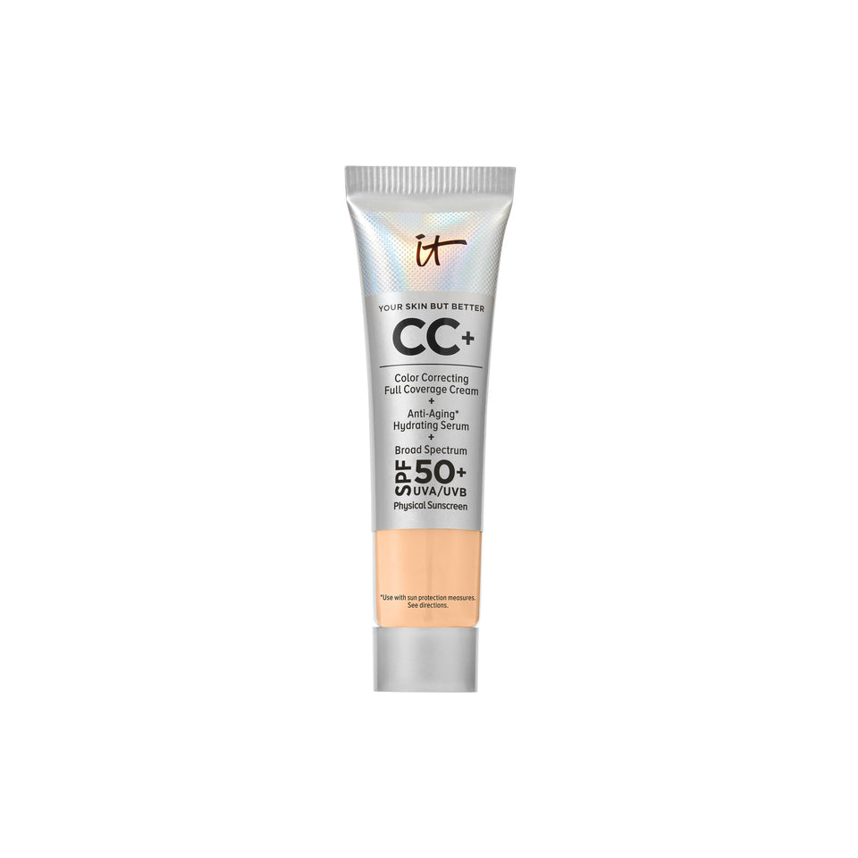 IT Cosmetics front tube showing travel-size convenience and protection