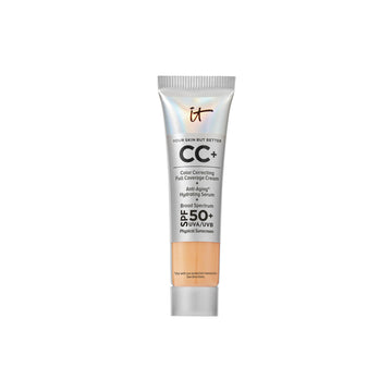 IT Cosmetics front packaging of travel-size CC+ Cream showing compact tube convenience
