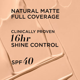 IT Cosmetics texture swatch highlighting matte, blendable finish for smooth coverage