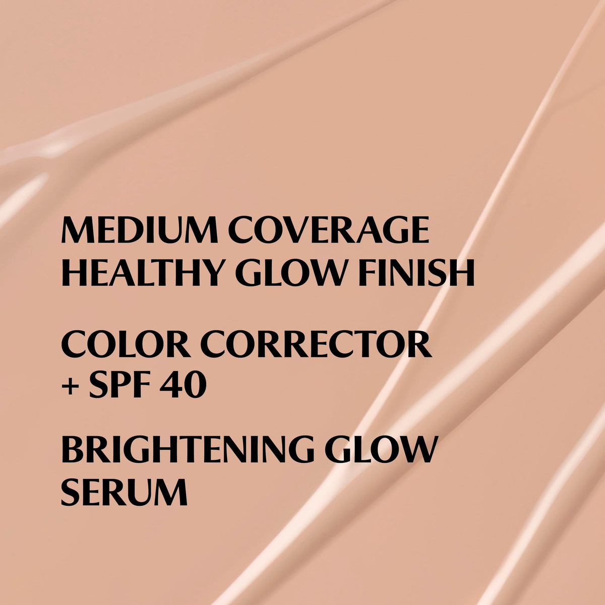IT Cosmetics texture swatch illustrating lightweight, blendable tint with luminous finish