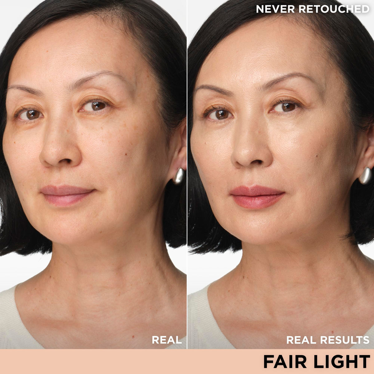 IT Cosmetics texture swirl of Nude Glow tint highlighting lightweight finish