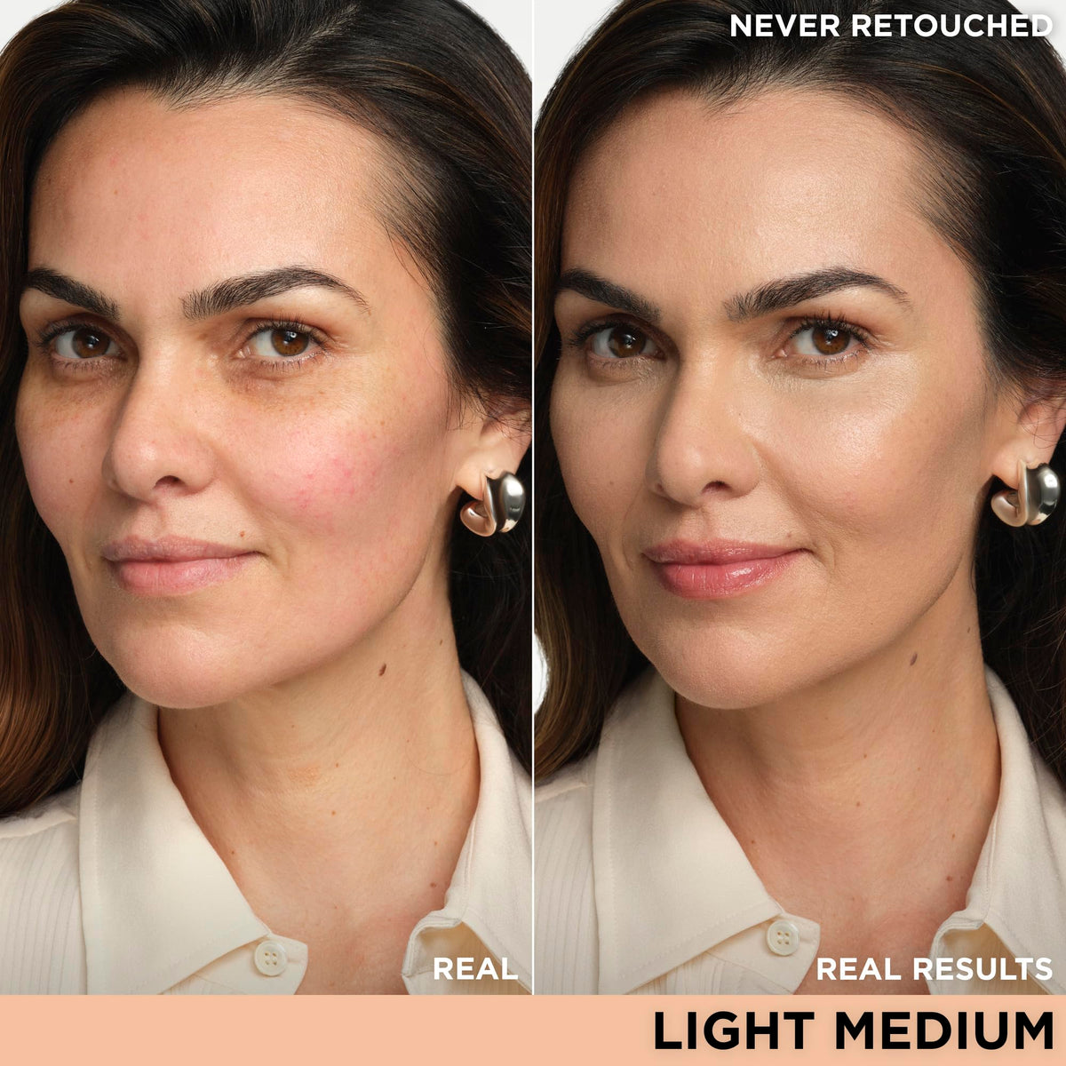 IT Cosmetics texture swipe showing creamy finish and hydration