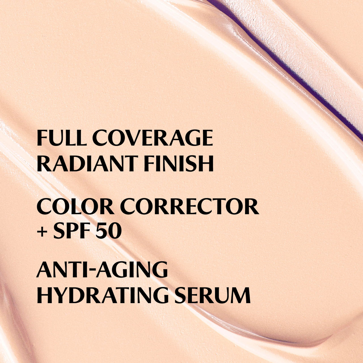 IT Cosmetics texture swatch of CC+ Illumination fair showing creamy luminous finish benefit: smooth blendability