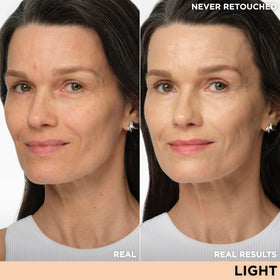 IT Cosmetics texture close-up of cream demonstrating hydrating, luminous finish and smooth coverage