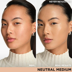 IT Cosmetics cream texture close-up showing hydrating finish and glow