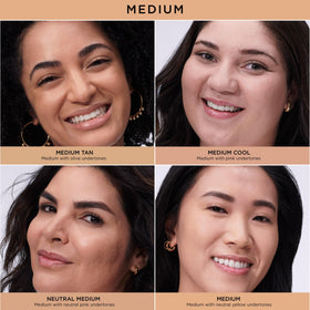 IT Cosmetics applied on model demonstrating natural matte coverage and even tone