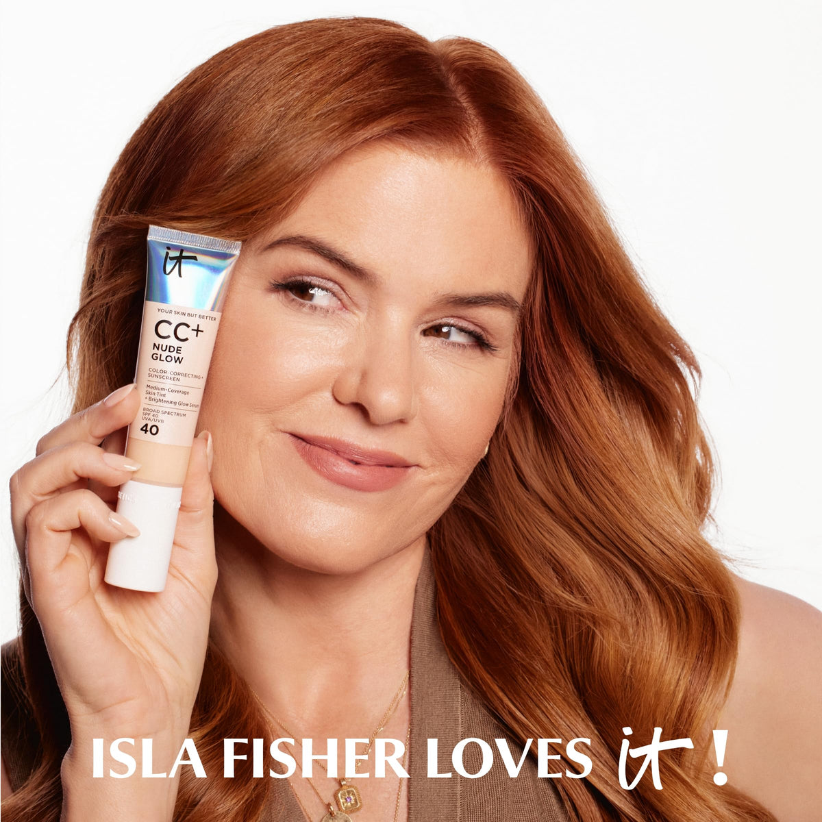 IT Cosmetics swatch on fair skin demonstrating true shade and coverage