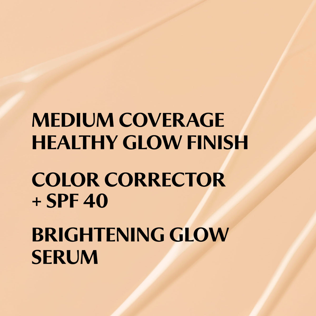 IT Cosmetics formula texture swatch highlighting luminous, hydrating finish