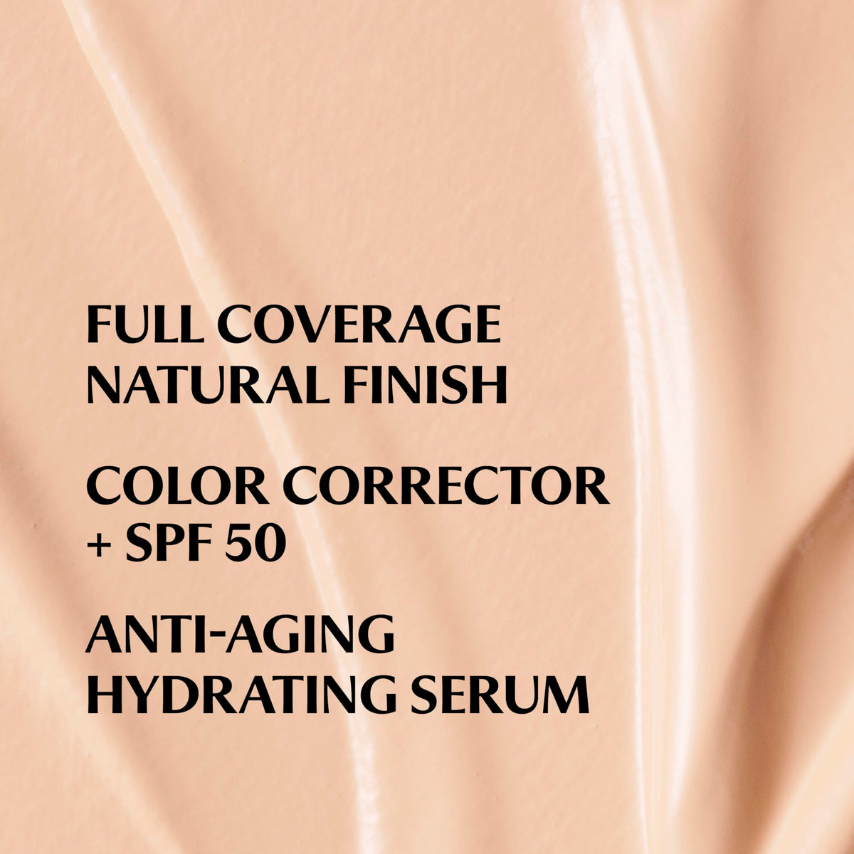 IT Cosmetics CC+ cream swirled on surface showing smooth, blendable texture