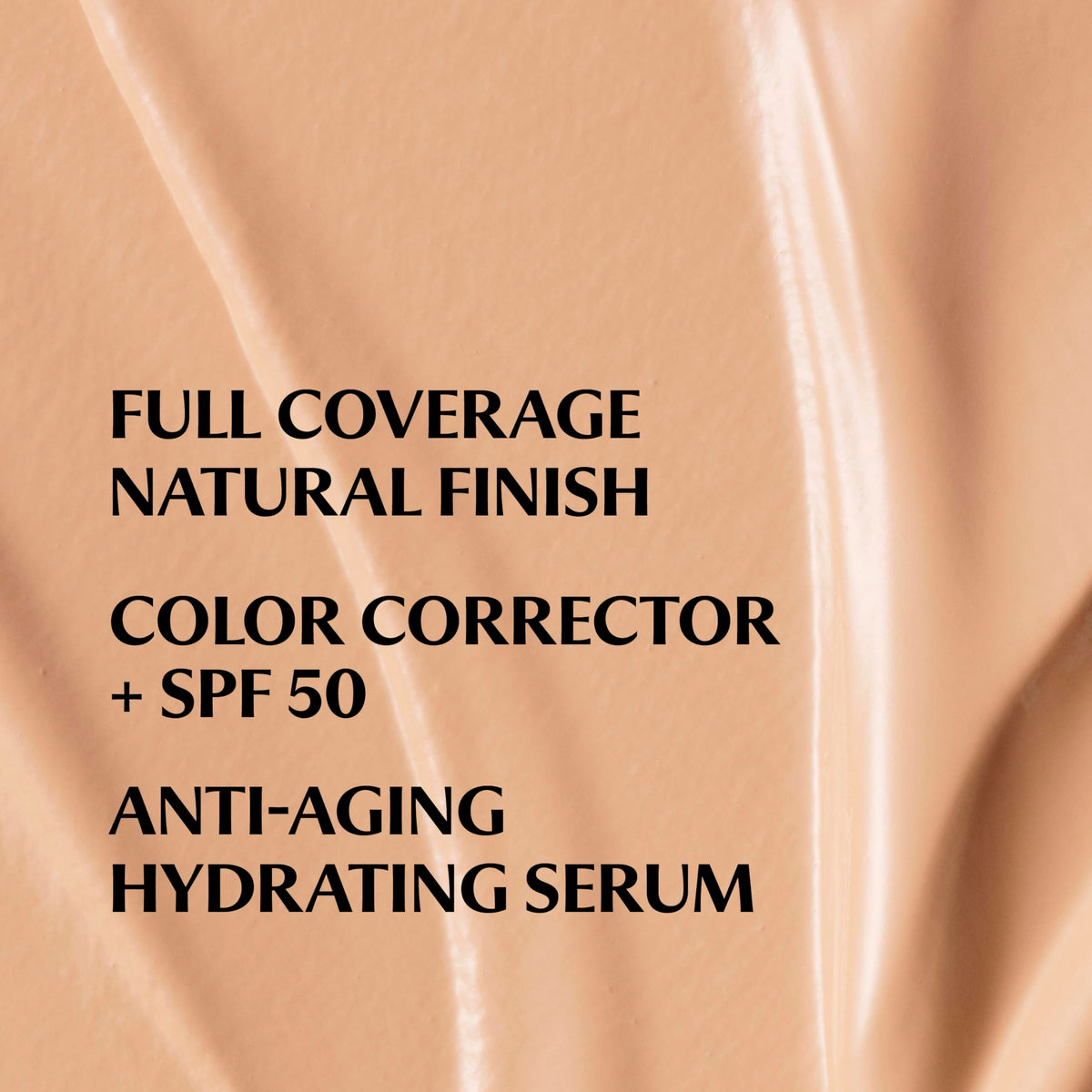 IT Cosmetics cream texture swirl showing hydrating, blendable formula benefit