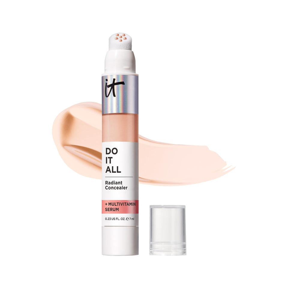 IT Cosmetics front packaging showing product and shade, easy recognition and benefit
