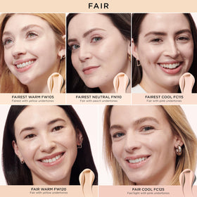 IT Cosmetics shade swatch on arm in Fairest Neutral for accurate color match