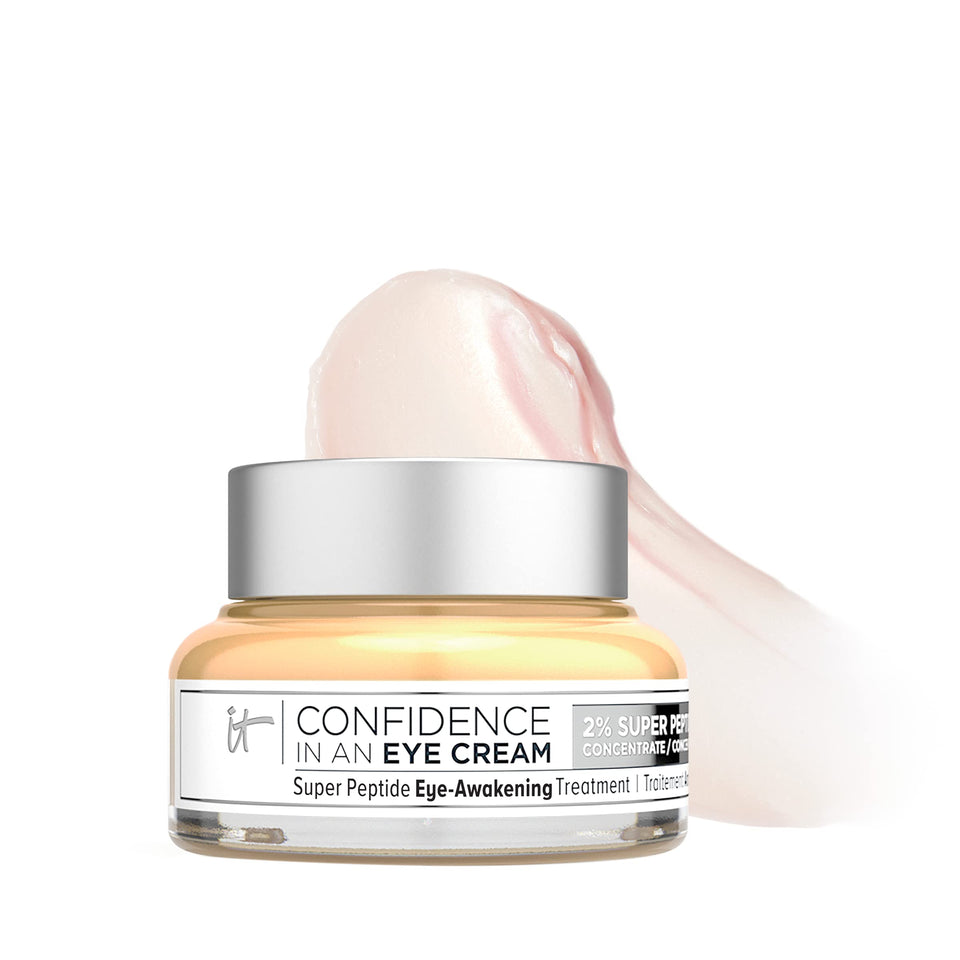 IT Cosmetics jar front view showing packaging and benefits