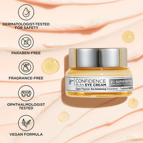 IT Cosmetics eye cream on vanity paired with makeup for priming benefit