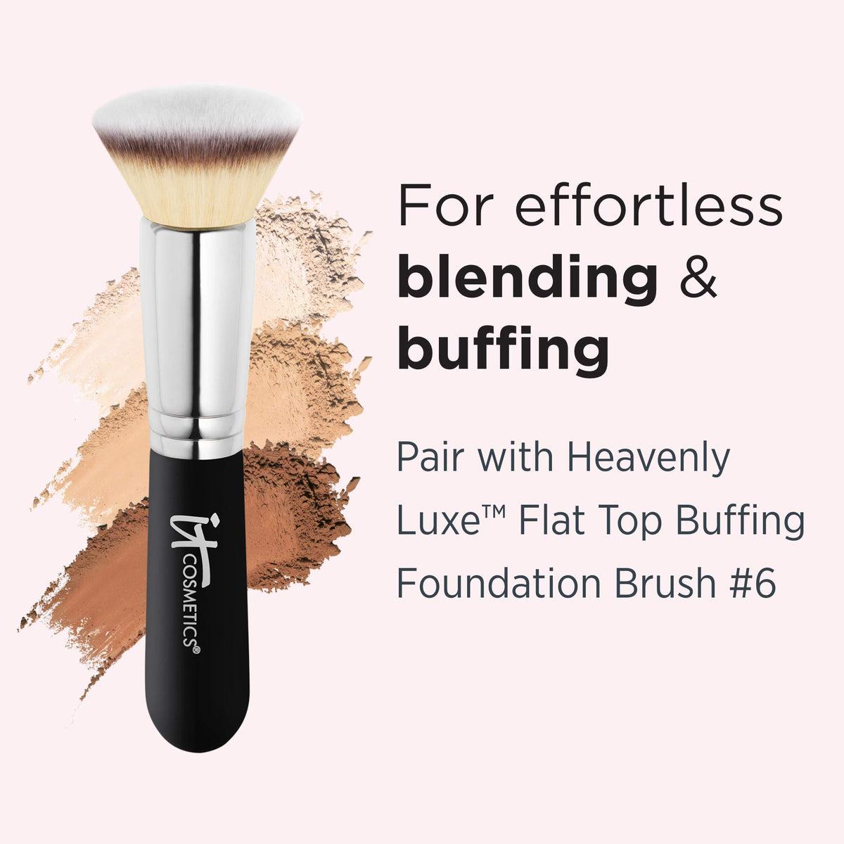 Model wearing IT Cosmetics foundation showing illuminated skin and youthful glow