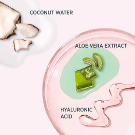 IT Cosmetics close-up mist texture on hand, demonstrates lightweight hydrating feel