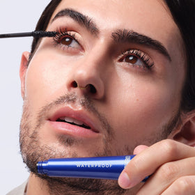 IT Cosmetics mascara in a makeup bag styled for daily carry and life-proof convenience