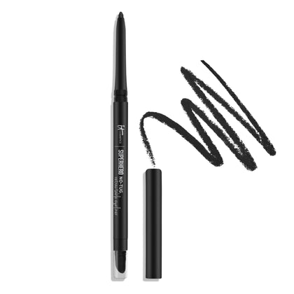 it cosmetics front packaging showing pencil and cap, easy-grip design benefit