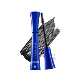 IT Cosmetics mascara front packaging shows sleek tube and bold color benefit