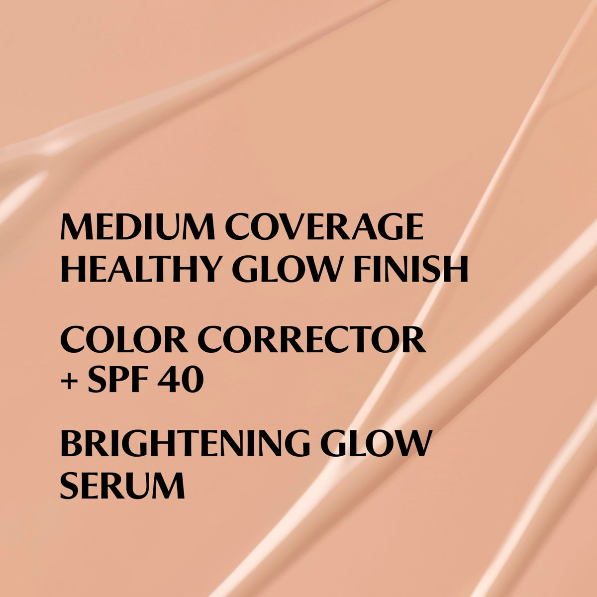 IT Cosmetics texture swipe highlighting lightweight, blendable skin tint finish