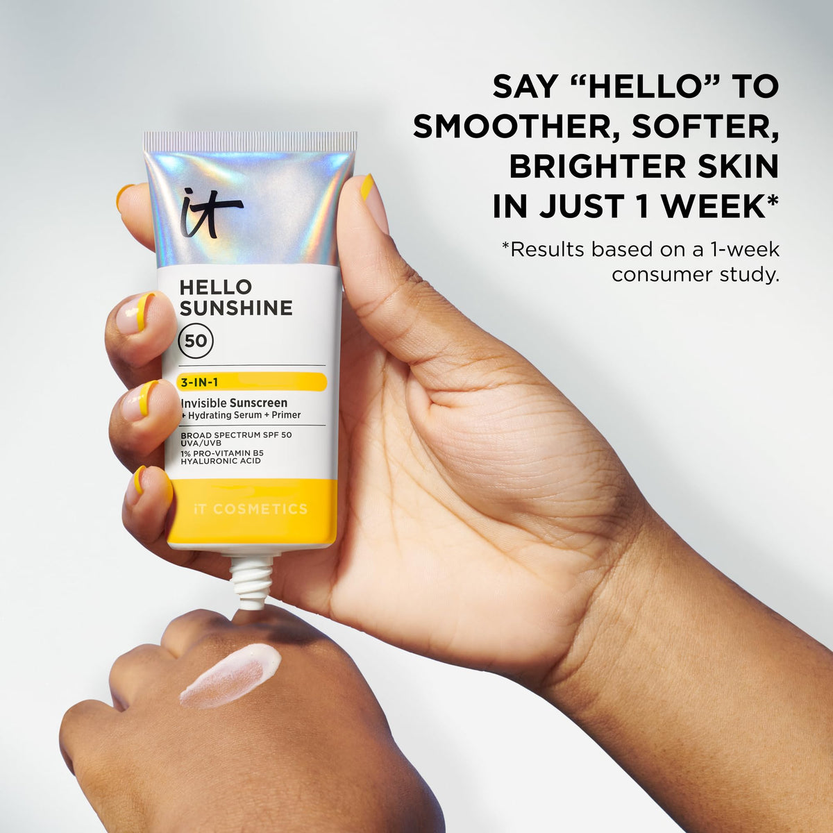 IT Cosmetics travel-ready tube inside bag for on-the-go SPF protection