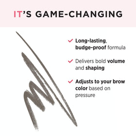 IT Cosmetics triangular tip closeup demonstrates dual-width application benefit