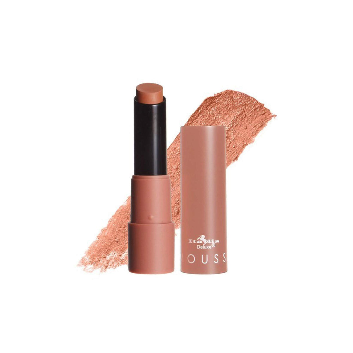 Italia Deluxe lip application close-up showing smooth opaque coverage