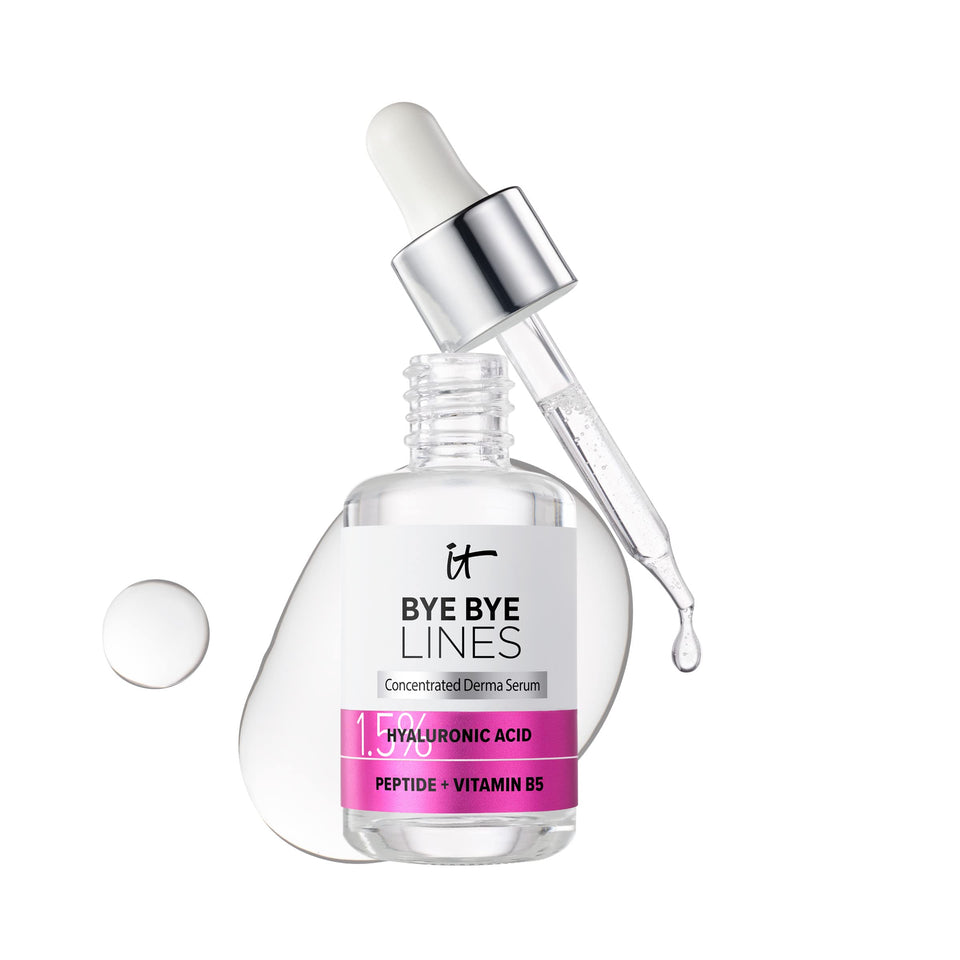 IT Cosmetics bottle front view showing clean packaging and benefits