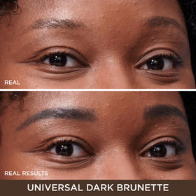 IT Cosmetics Brow Power oval tip closeup demonstrating hairlike strokes for natural finish