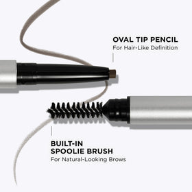 IT Cosmetics Brow Power beside fingers to show pencil scale and easy handling