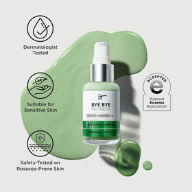 IT Cosmetics label close-up showing fragrance-free and eczema association