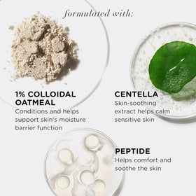 IT Cosmetics bottle held in hand showing 1 fl oz size and travel-friendly benefit