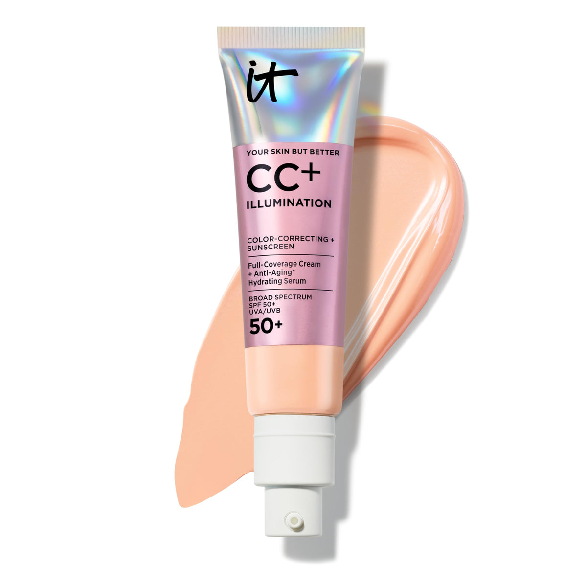 IT Cosmetics front packaging showing product and SPF visibly