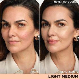 IT Cosmetics texture close-up highlighting hydrating creamy finish