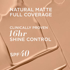 IT Cosmetics pump dispensing a swatch to show texture and buildable, full coverage