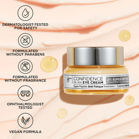 IT Cosmetics ingredients label highlighting peptide blend for targeted benefits