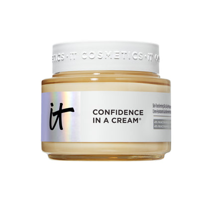 IT Cosmetics jar front packaging showing product and benefit of hydration